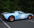 Vintage racing automobile Ford GT40 at Grand Prix