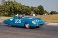 Vintage racing car Autobleu 750 MM 1954 in classic historical race Mille Miglia