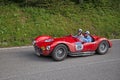 Vintage racing car Maserati A6 GCS/53 Fantuzzi 1953 in classic race Mille Miglia