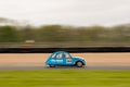 Vintage racing car on a professional racing track