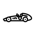 vintage racing car vehicle line icon vector illustration Royalty Free Stock Photo