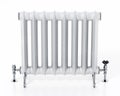 Vintage radiator isolated on white background. 3D illustration