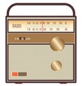 Vintage radio brown
