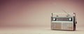 The vintage radio capturing the charm of classic audio technology. AI generated image Royalty Free Stock Photo