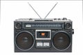 Vintage radio cassette recorder Royalty Free Stock Photo