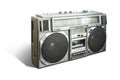 Vintage Radio Cassette Recorder Boombox Royalty Free Stock Photo