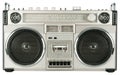 Vintage radio cassette recorder Royalty Free Stock Photo