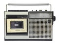 Vintage radio cassette recorder Royalty Free Stock Photo