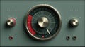 Vintage Radio Dial with Knobs and Retro Design Elements Royalty Free Stock Photo