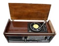 Vintage radio-gramophone Royalty Free Stock Photo
