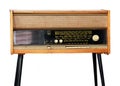 Vintage radio and record player Royalty Free Stock Photo