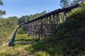 Vintage railroad bridge ruins Royalty Free Stock Photo