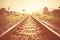 vintage railroad Royalty Free Stock Photo