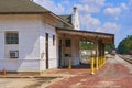 Old vintage railroad depot Royalty Free Stock Photo