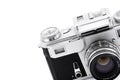 Vintage rangefinder analog camera Royalty Free Stock Photo