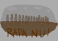 Vintage Rapa Nui island
