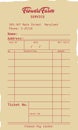 Vintage Receipt Card Royalty Free Stock Photo