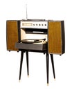 Vintage record player Royalty Free Stock Photo