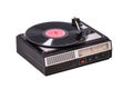 Vintage record player with radio tuner Royalty Free Stock Photo