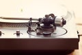 Vintage Record Turntable Player Tonearm Mechanism Royalty Free Stock Photo