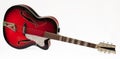 Vintage red archtop guitar Royalty Free Stock Photo