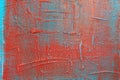 Vintage red background. Grunge texture board. Hand drawn acrylic grunge. Brush strokes in abstract gray tones on canvas. Artistic Royalty Free Stock Photo