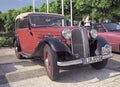 Vintage red BMW automobile Royalty Free Stock Photo