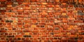 A vintage red brick wall backdrop, exuding old-world charm Royalty Free Stock Photo