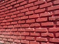 Vintage red brick wall texture background, for wallpaper Royalty Free Stock Photo