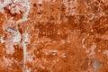 Vintage red-brown grunge facade background. Royalty Free Stock Photo