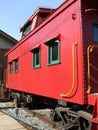 Vintage Red Caboose Royalty Free Stock Photo