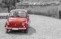 Vintage red car FIAT 500