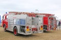 Vintage red Fire Engines