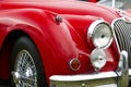 Red Jaguar sports car Royalty Free Stock Photo