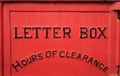 Vintage red letter post box Royalty Free Stock Photo