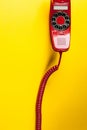 Vintage red phone Royalty Free Stock Photo