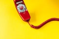 Vintage red phone Royalty Free Stock Photo