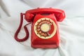 Vintage red phone Royalty Free Stock Photo