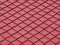Red square clay tile roof pattern background