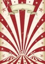 Vintage red sun circus Royalty Free Stock Photo