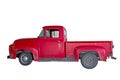 Vintage Red Truck With Clipping Path