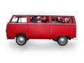 Vintage red van Royalty Free Stock Photo