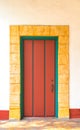 Vintage Spanish style door at a California mission