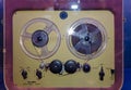 Vintage reel player. Close up Royalty Free Stock Photo