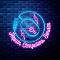 Vintage repair computers and laptops emblem