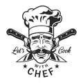 Vintage restaurant chef logotype Royalty Free Stock Photo