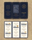 Vintage Restaurant menu design pamphlet template Royalty Free Stock Photo