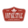 vintage and retro badge Label design collection vector 1