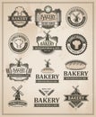 Vintage Retro Bakery Label Set