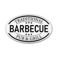 Vintage Retro Barbecue Traditional Style Seal on a white Background